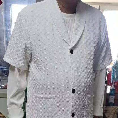 Theodore – To-Delt Sett med Kortermet Skjorte og Vide Bukser