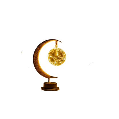 LunaGlow – Bærbar LED Månelampe med Dekorativ Ramme