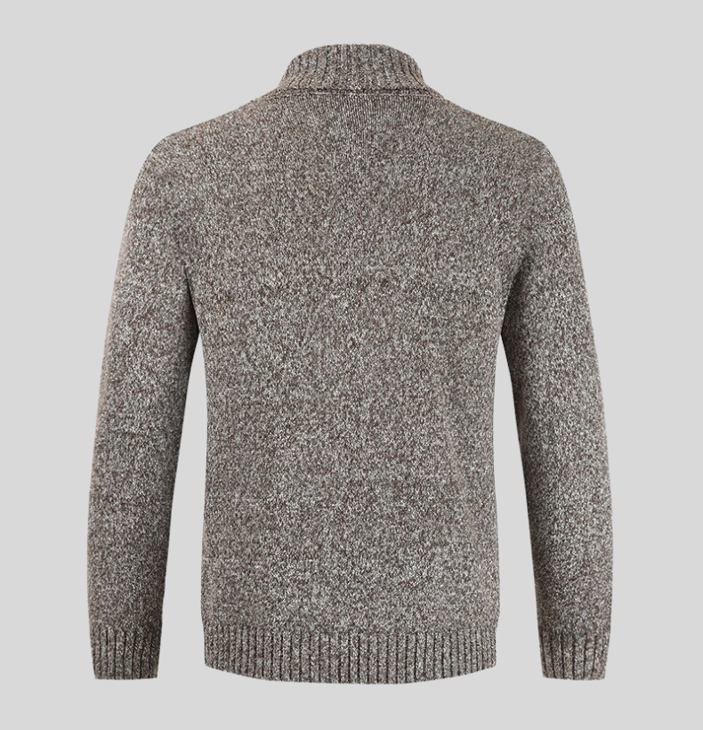 Nathan - Klassisk cardigan med sjalkrage og solid knappelukking