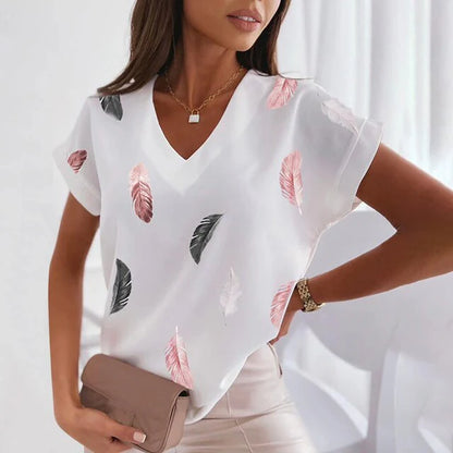 Ellinor - Stilig topp med unikt trykk og flatterende passform