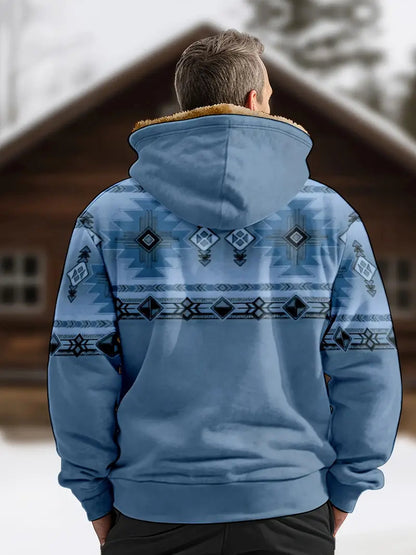 Anselm - Langermet Fleecefôret Hettejakke med Glidelås