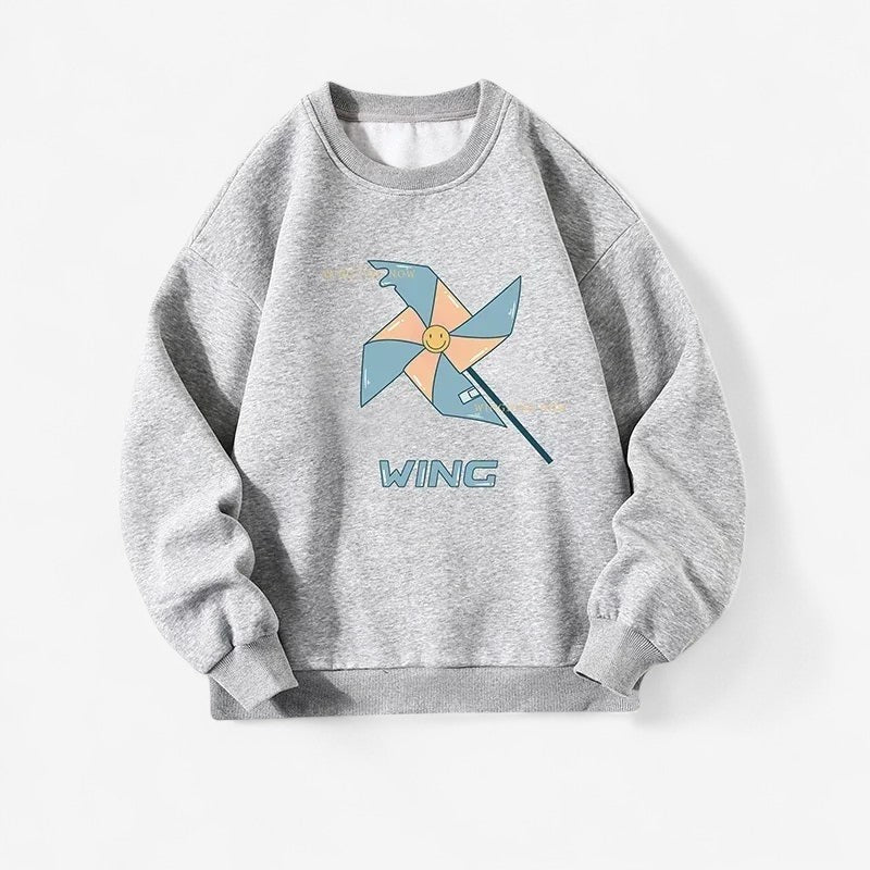 Archer – Langermet Genser med Rund Hals og Ribbedetaljer