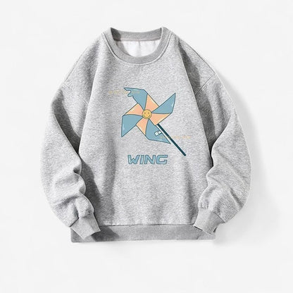 Archer – Langermet Genser med Rund Hals og Ribbedetaljer