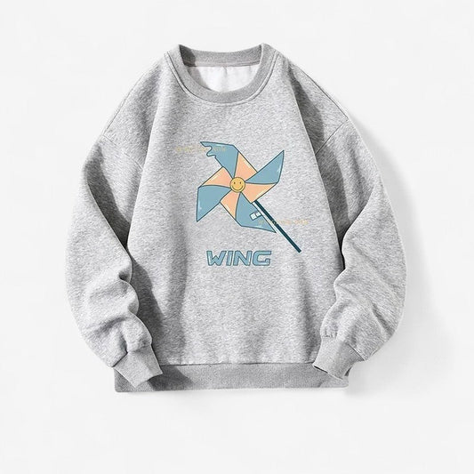 Archer – Langermet Genser med Rund Hals og Ribbedetaljer