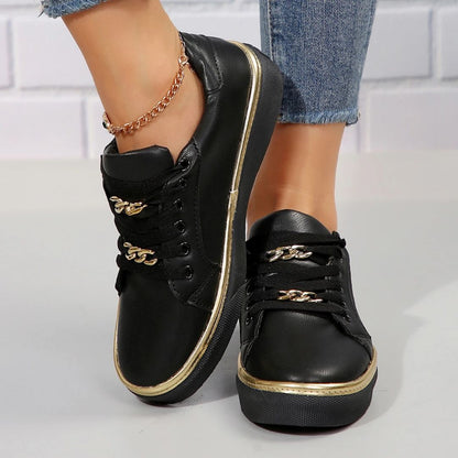 Aria - Casual Sneaker med Snøring og Polstret Fotseng