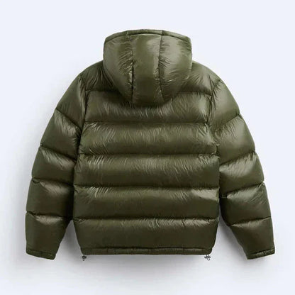 Robert - Pufferjakke med vanntett beskyttelse og bred hettedesign