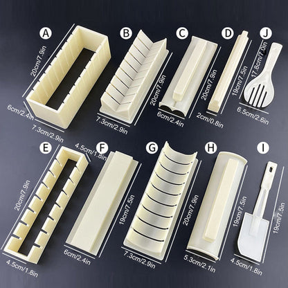 SushiEase - Sushiformsett for Enkle og Hjemmelagde Delikatesser