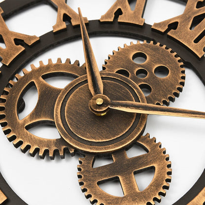 LuxeAura - Veggklokke i gull for luksuriøse interiørområder