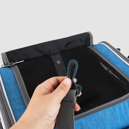 CarryPaws – Kjæledyrbæreveske med Justerbar Ventilasjon og Flere Glidelåser