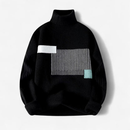 Banner – Langermet Genser med Høyt Hals