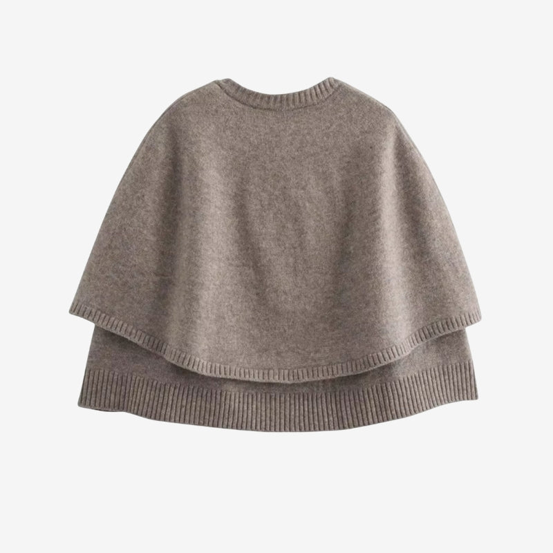 Nora – Kort Cardigan med Rund Hals og Knapper