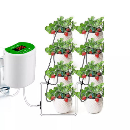 BloomFlow – Automatisk Vanningssystem for Stueplanter med Pumpe og Timer