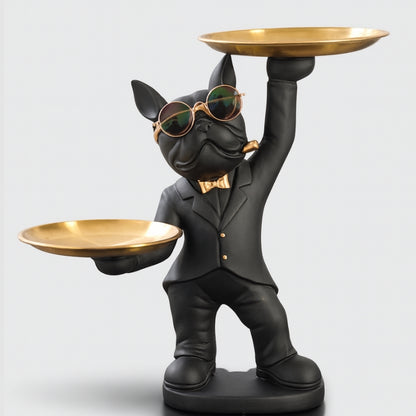 HomePaws – Hundeskulptur med brett til nøkler og mynter