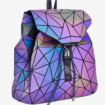 Alina – Ryggsekk med Stor Kapasitet og Geometrisk Design