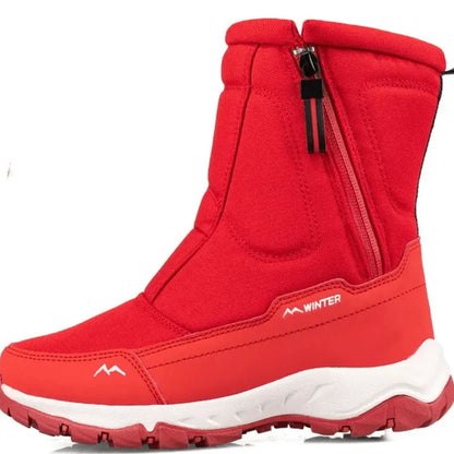 William - Mellomleggstøvler med glidelås på siden og varmt interiør