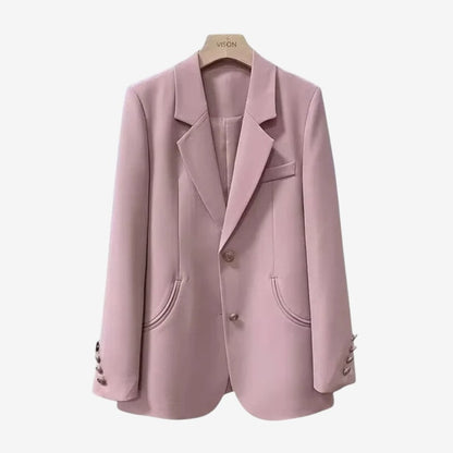 Cornelia – Langermet blazer med krage og knapper