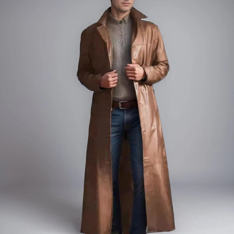 Bodhi – Langermet Trenchcoat med Slå-Over-Krage