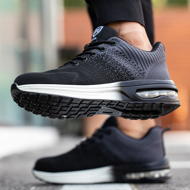 Damian – Joggesko med Rund Tupp og Mønstret Såle