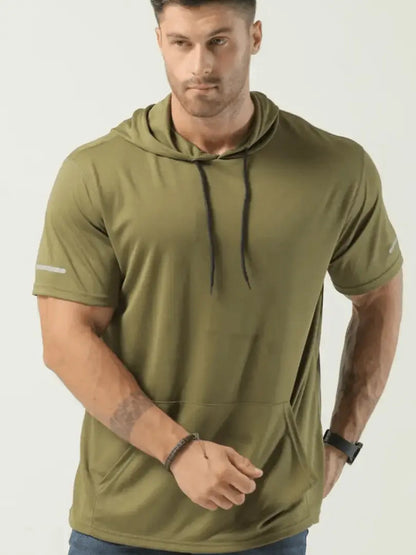 James - T-skjorte med hette og kengurulomme