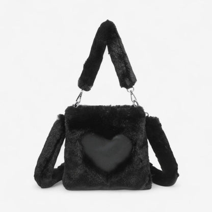 Ella – Håndveske med skulderrem og hjerte-detalj