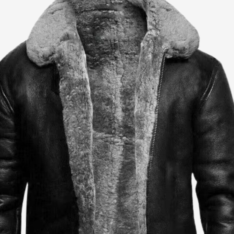 Lucas – Tykk fleeceforet jakke med glidelås og lange ermer