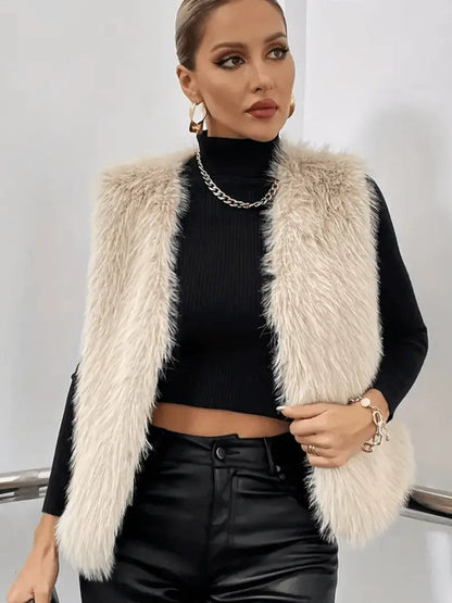 Alice - Koselig vest med åpent design