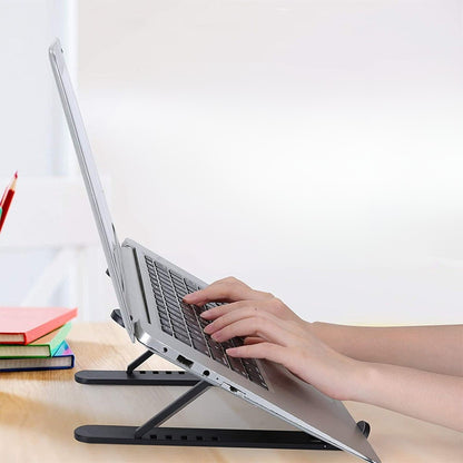 AirLift – Sammenleggbar Laptopstativ med Justerbare Vinkler og Kjøledesign
