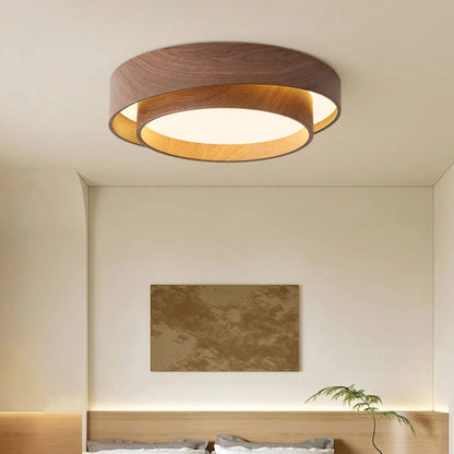 LumaWood – LED Taklampe med Treinnslag