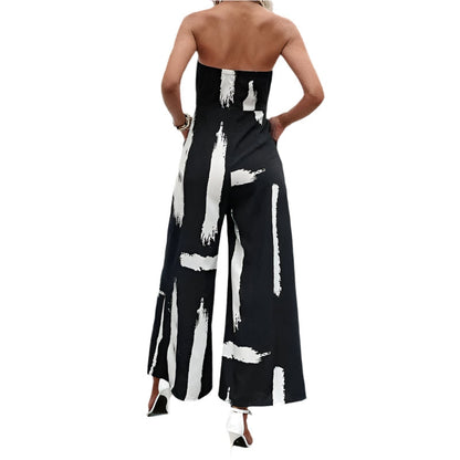 Tabea - Off-shoulder jumpsuit med vide ben og lommer