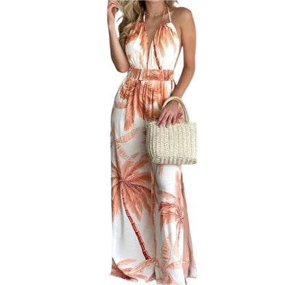 Hailey - Moderne jumpsuit med sidesplitter og V-hals