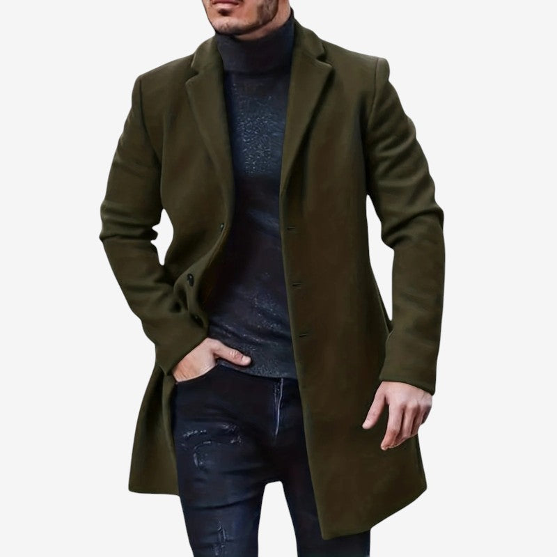 Bernd – Langermet trenchcoat med knapper