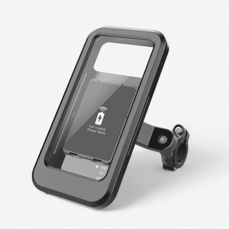 RideMate – Roterende motorsykkeltelefonholder med powerbank