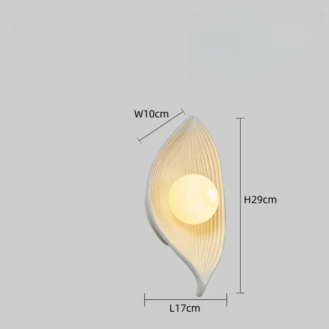 LeafGlow - Elegant LED Vegglampe Inspirert av Naturlig Bladdesign