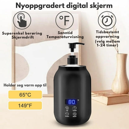 ThermaLuxe - Bærbar elektrisk massasjeoljevarmer med berøringskontroll