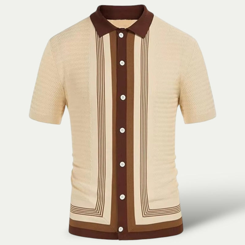 Tony – Slim Fit Polo med Korte Ermer