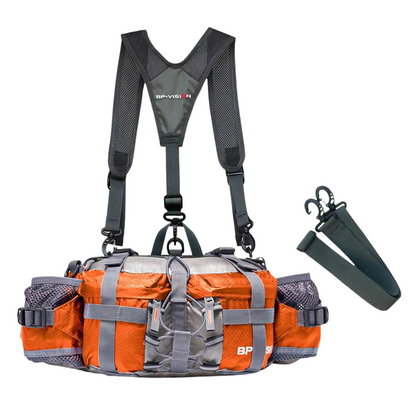 TrailMate - Turmagebelte med doble flaskeholdere og glidelåslommer