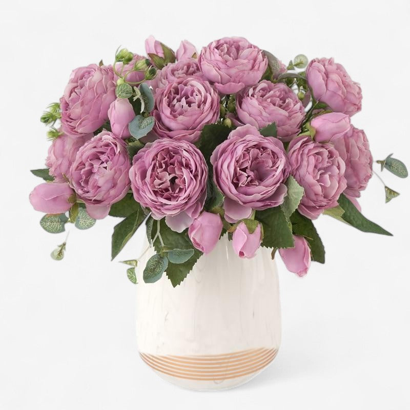 BloomEdge – Kunstige Peoner med Stilkoppsett