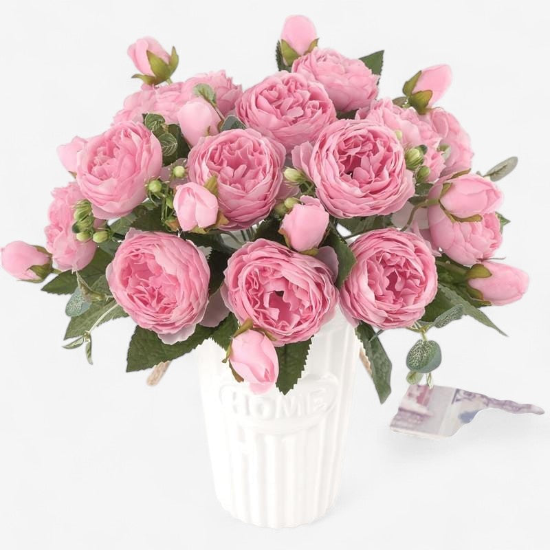 BloomEdge – Kunstige Peoner med Stilkoppsett