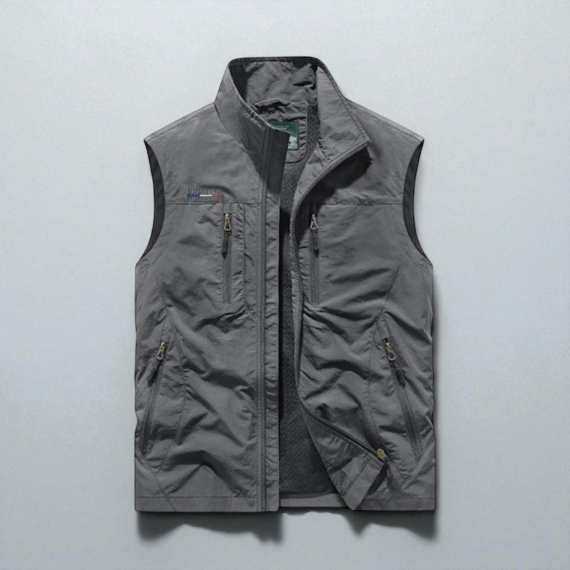 Steinar – Vest uten ermer med Flere Lommer og Glidelås