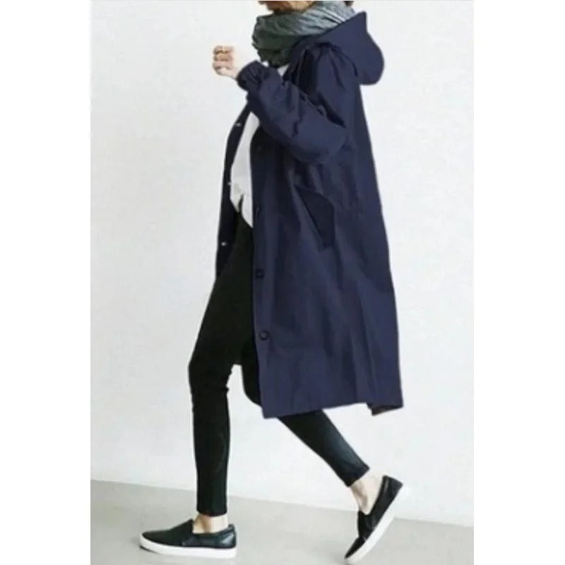 Aurora - Casual hette trenchcoat med lange ermer og lommer