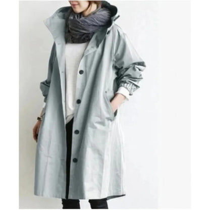 Aurora - Casual hette trenchcoat med lange ermer og lommer