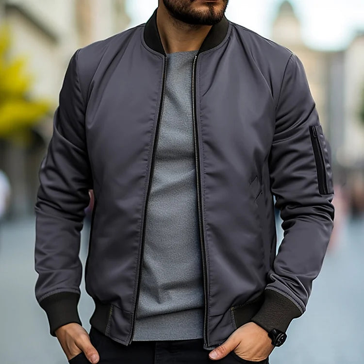 James - Stilig jakke med glidelås foran og lange ermer for en raffinert hverdagslook