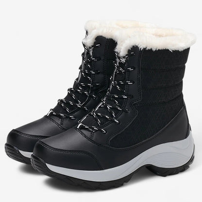 Angelika – Pelskledd ankelstøvler med sklisikre såler