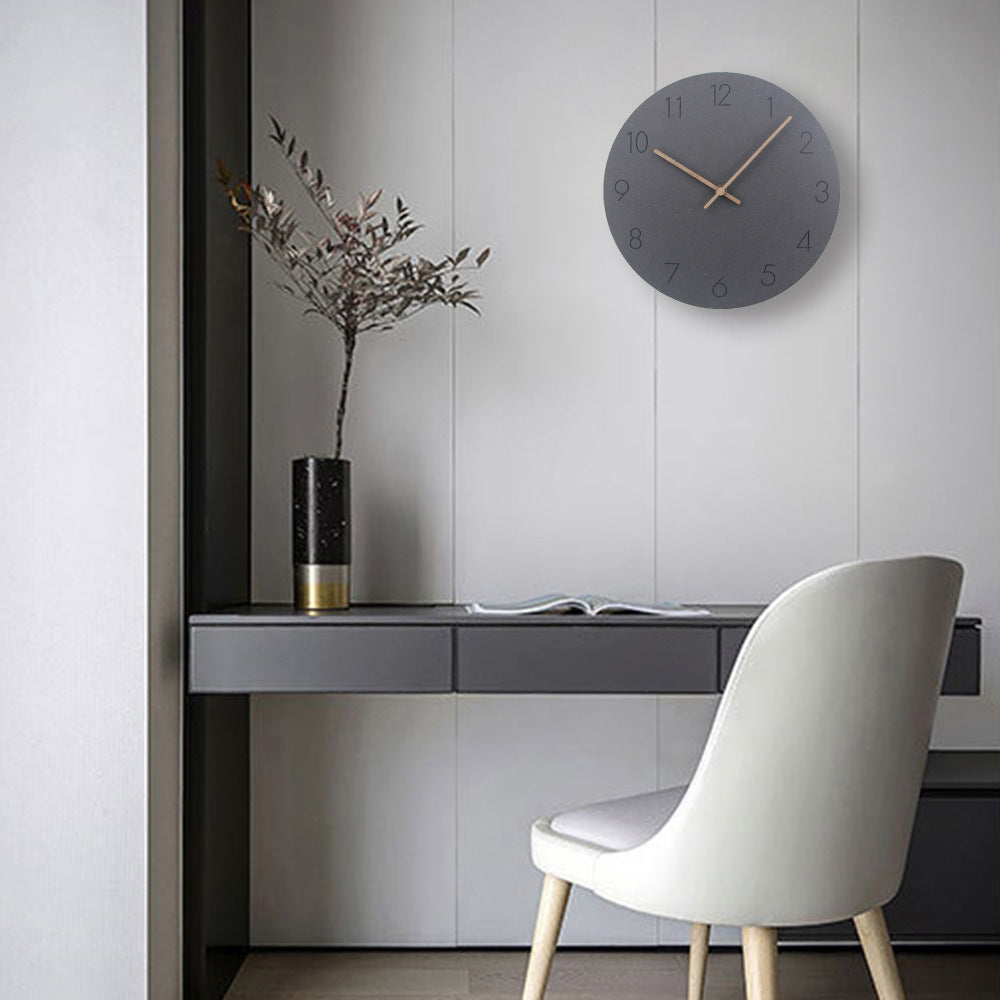PureTime - Lydløs skandinavisk veggklokke