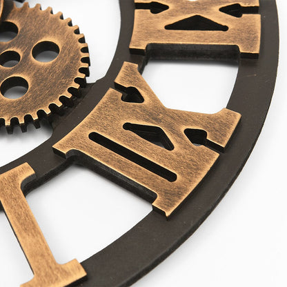 LuxeAura - Veggklokke i gull for luksuriøse interiørområder