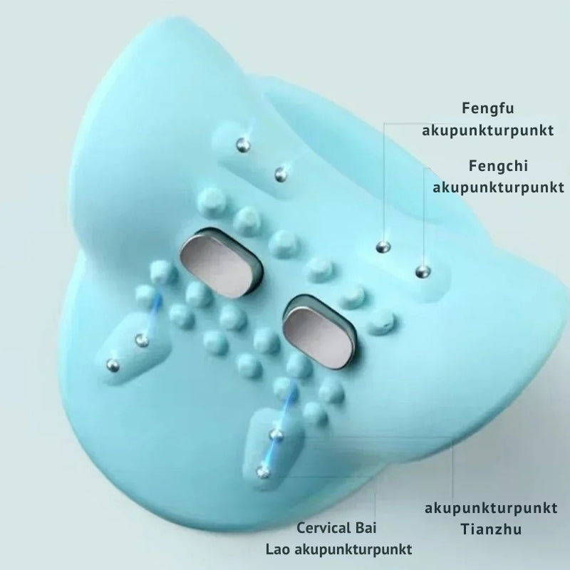 NeckEase - Trådløs EMS nakkemassasjeapparat med akupressur og cervikal traksjonsterapi