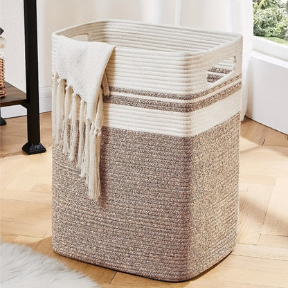 TidyNest – Jumbo Oppbevaringskurv med Romslig og Sammenleggbar Design