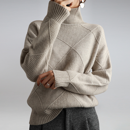 Selena - Myk turtleneck-genser med stilig passform