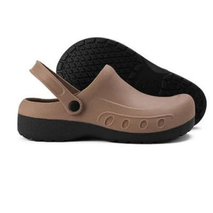 Carl - Lette pustende kokkesko med sklisikker såle