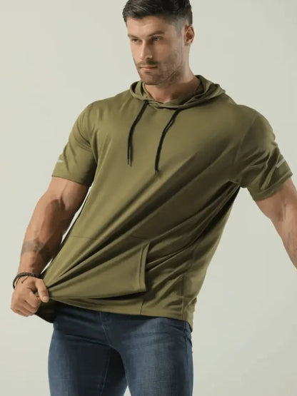 James - T-skjorte med hette og kengurulomme